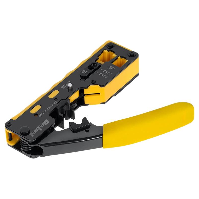 Cleste Sertizare Pass Through Rj45 Cat5 Cat6 Cat7 8 Pini Si Rj12 6 Pini Rebel Rb 1006