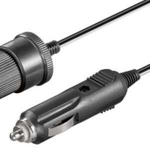 Extensie bricheta auto 12V tata-mama 2m 2x0.5mm2 cu siguranta 2.5A Goobay 11425