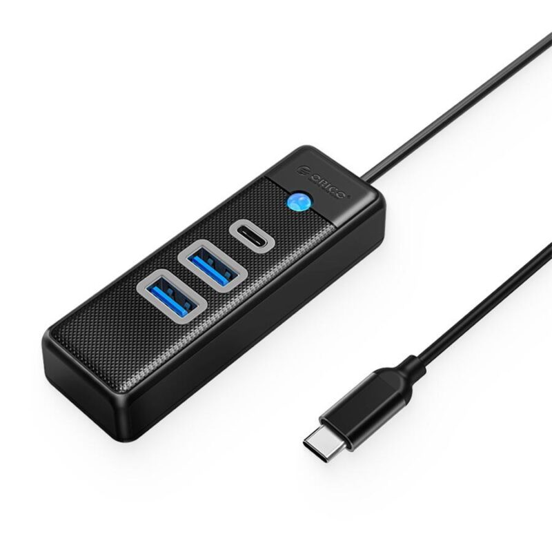 Hub 1x Usb Type C 2x Usb30 Usb Type C 15cm Negru Orico Pwc2u C3