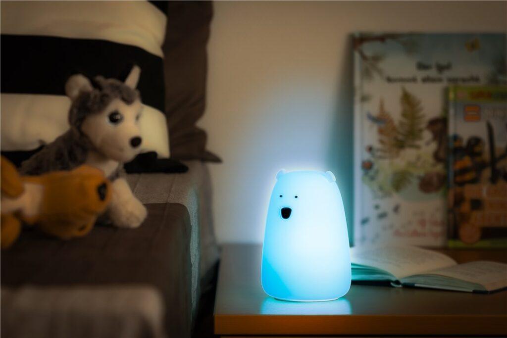 Lumina De Noapte Cu Led Ursul Polar 7 Culori 3 Moduri Lumina Cu Acumulator Goobay 61647