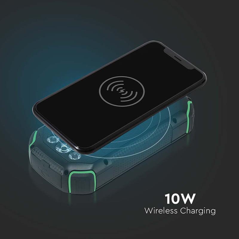 Power Bank 30000mah Wireless Cu Incarcare Solara V Tac Sku 7836