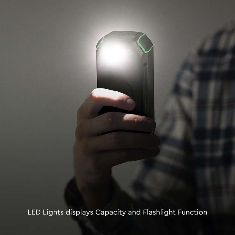 Power Bank 30000mah Wireless Cu Incarcare Solara V Tac Sku 7836