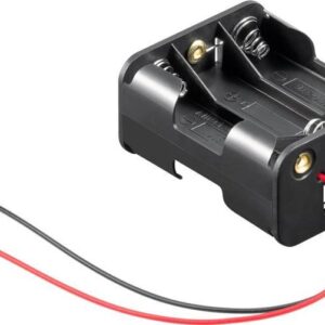 Suport baterii 6x AA R6 cu fire terminale 58x45x28mm Goobay 81216