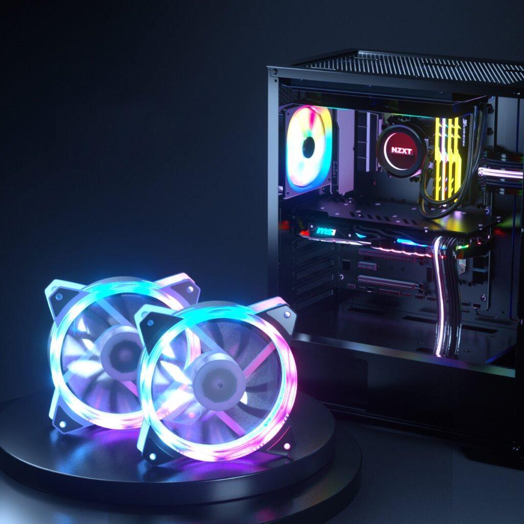 Ventilator 120x120x25mm 1200rpm Iluminare Rgb 3 Pini Molex Orico Csf 6ld