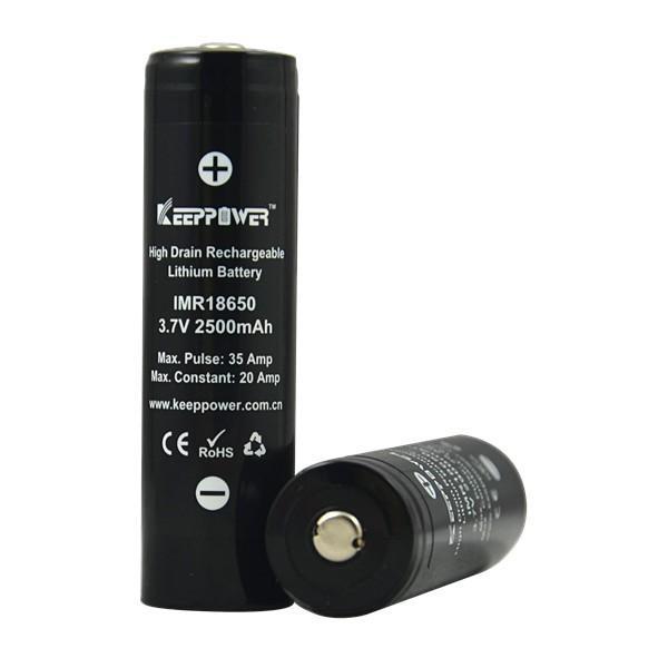 Acumulator 18650 LI-ION 3.7V 2500mAh 20A terminal cu varf KEEPOWER NH1825 1 Acumulator 18650 Li Ion 37v 2500mah 20a Terminal Cu Varf Keepower Nh1825