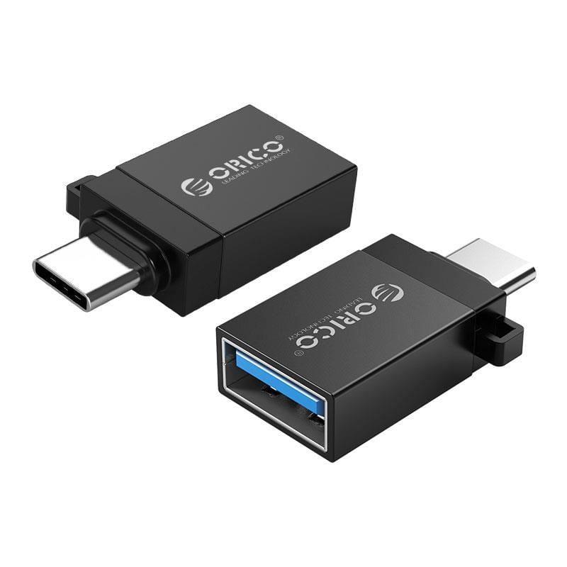 Adaptor Otg Usb 30 Type C Tata Usb A Mama Negru Orico Cbt Ut01 Bk