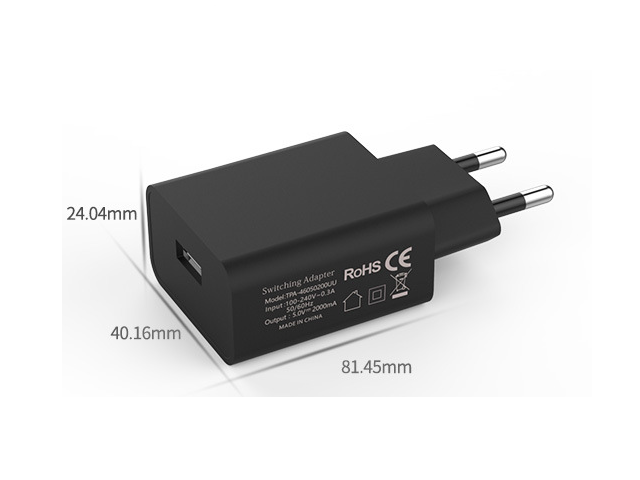 Alimentator Usb 230v La Usb A 2a Negru