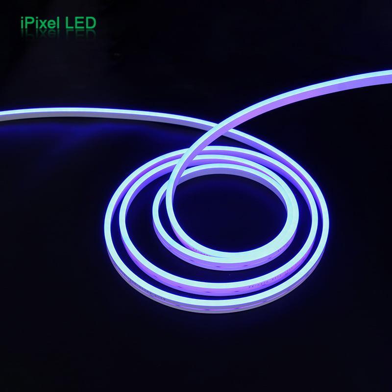 Banda Led Neon Albastru 2835 24v 120led M 6mm Ip65 8w M 5m Ipixel Led N006120bc1lz Blue