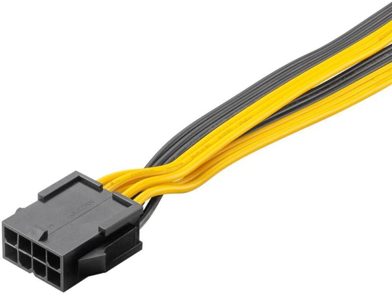 Cablu Adaptor Atx Alimentare Cu 8 Pini Mama La 62 Tata Pentru Placa Video Pci Express Goobay 60000