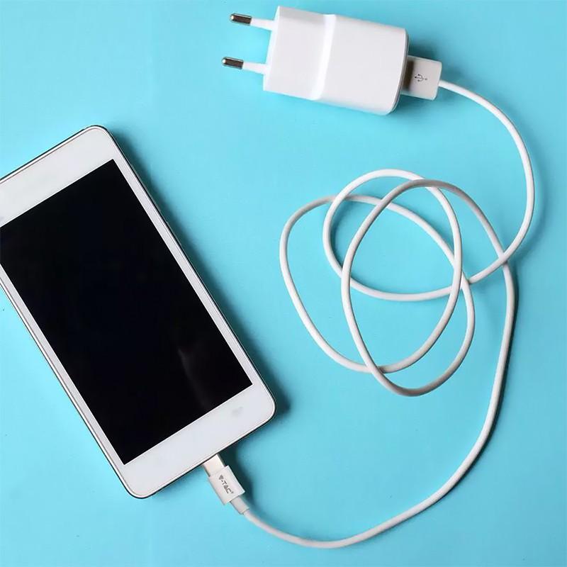 Cablu Usb Type C 1m 24a Alb Silver Editon V Tac Sku 8486