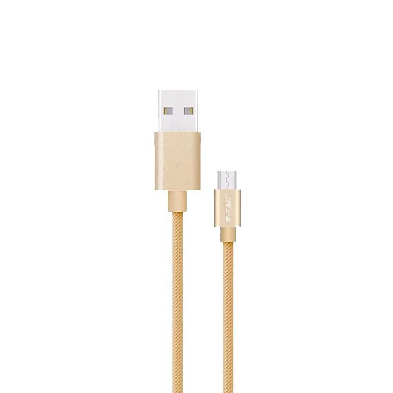 Cablu Usb Type C 1m Auriu 24a Platinum Edition V Tac Sku 8493