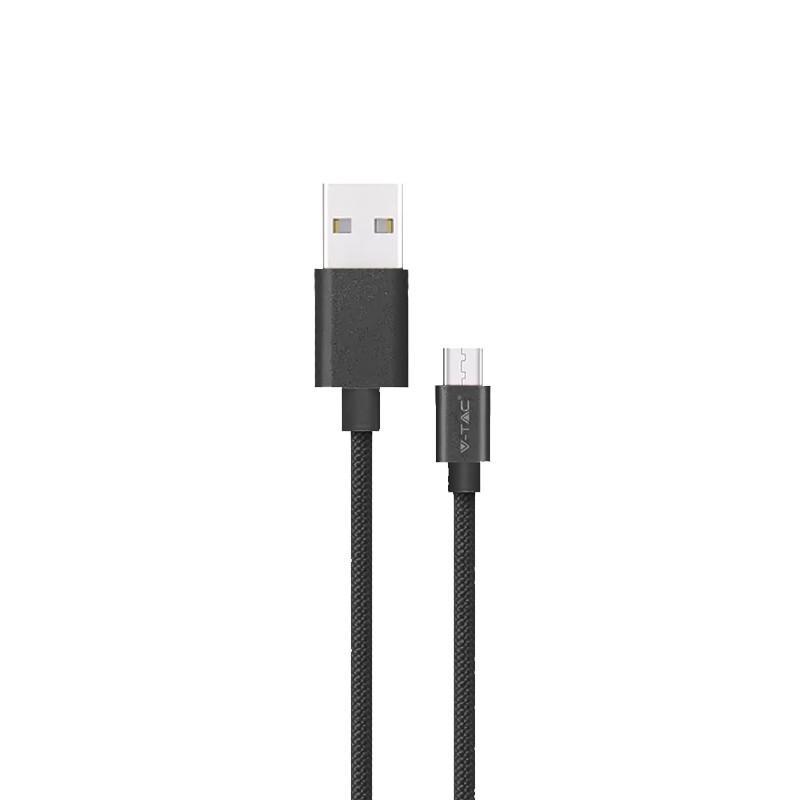 Cablu Usb Type C 1m Negru 24a Platinum Edition V Tac Sku 8491