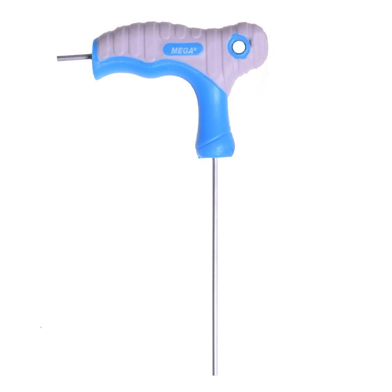 Cheie Negativa Tip T 25mm 75mm Din Otel Crom Vanadiu Maner Cauciuc Antiderapant Soft Touch Mega 48602