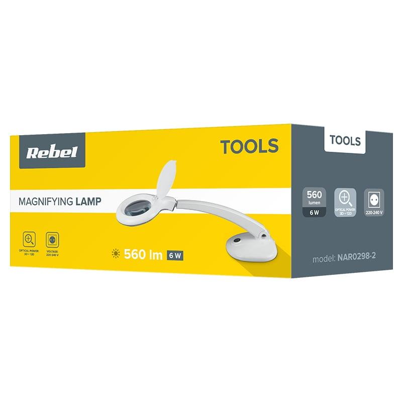 Lampa Cu Lupa 312 Dioptrii 6w Rebel Nar0298 2