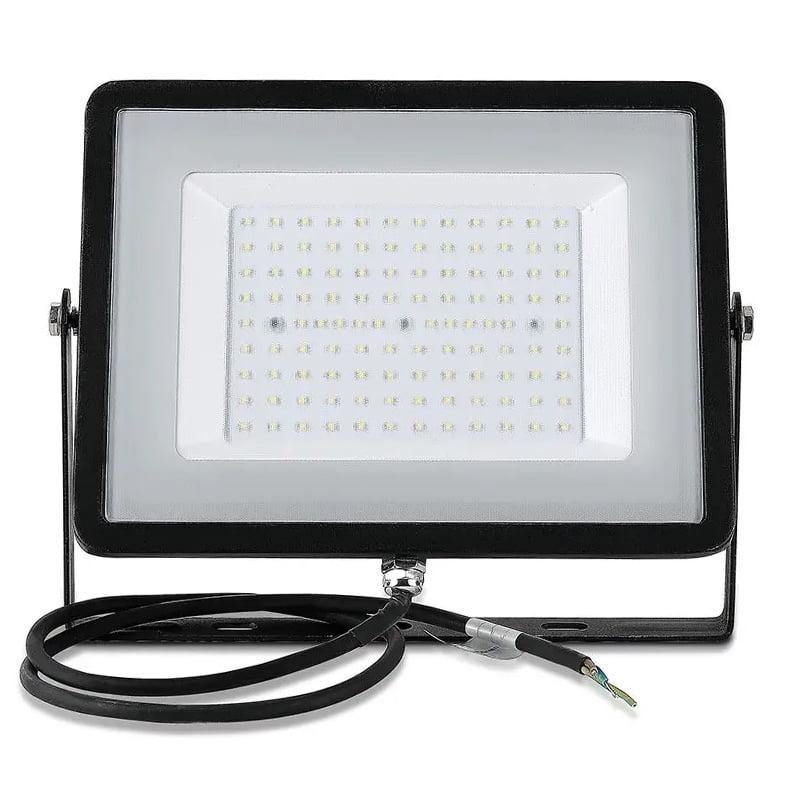 Reflector Led Smd 100w 8000lm 6400k Ip65 Negru Cu Cip Samsung V Tac Sku 414