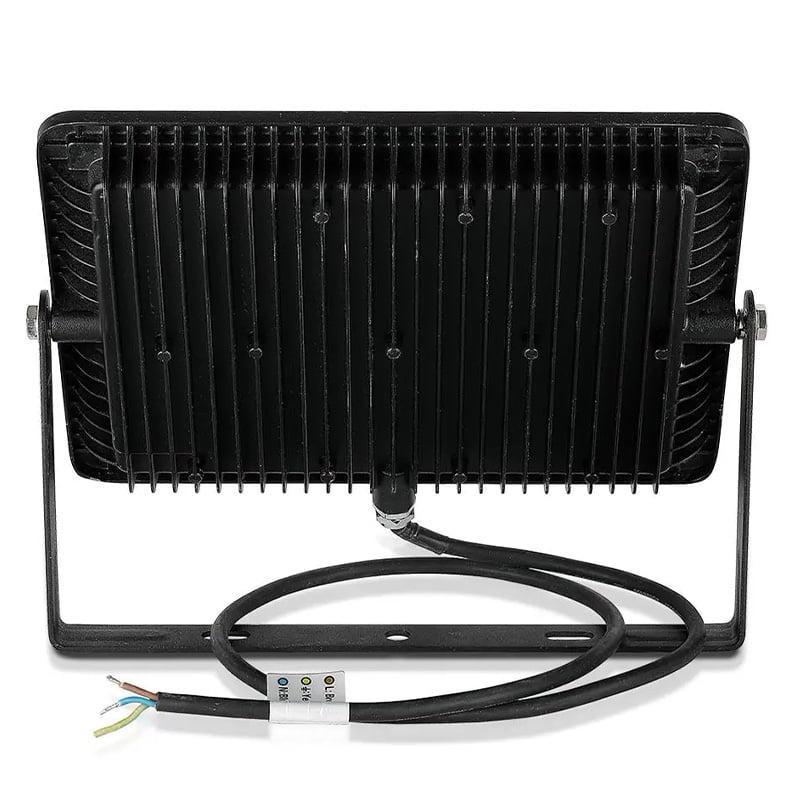 Reflector Led Smd 100w 8000lm 6400k Ip65 Negru Cu Cip Samsung V Tac Sku 414