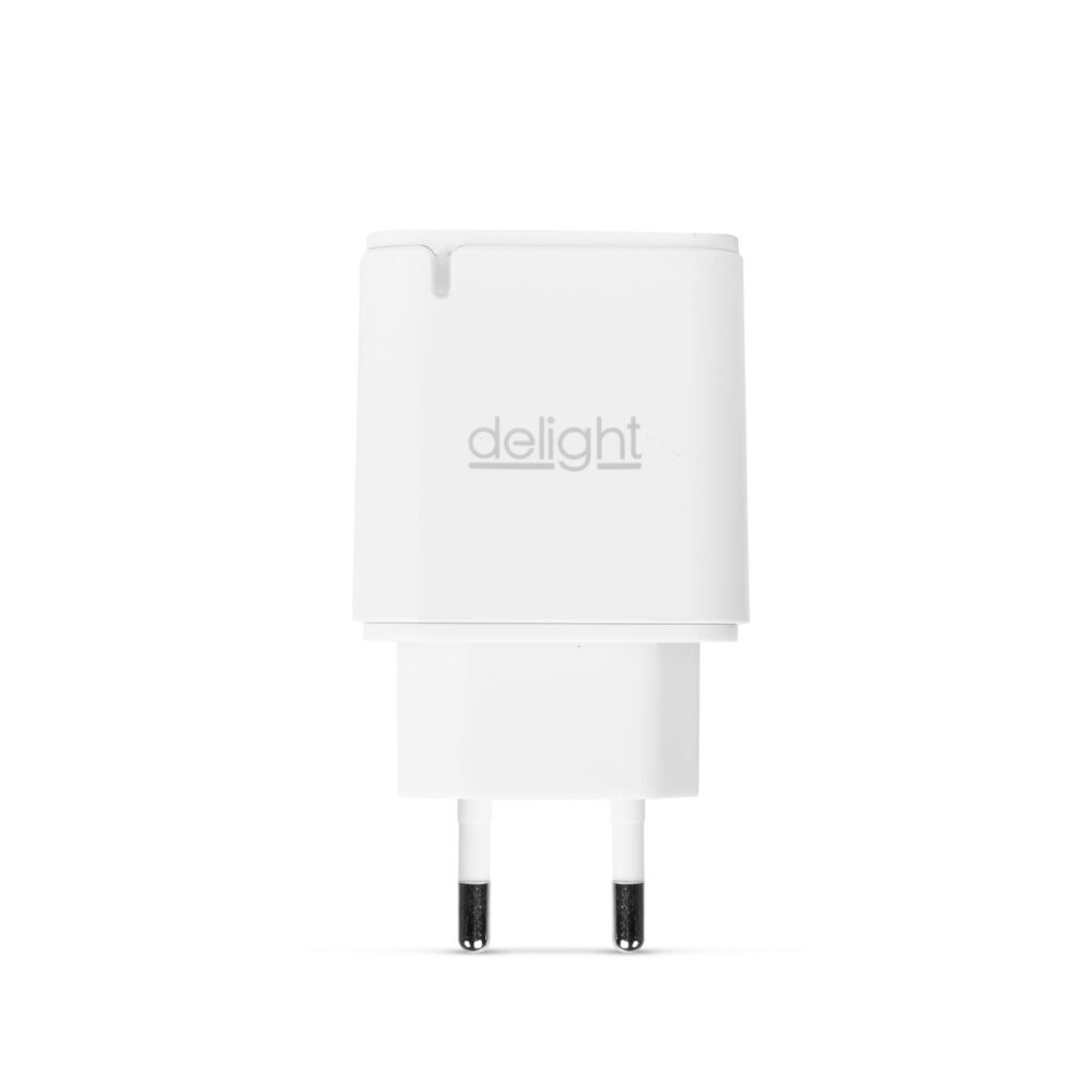 Adaptor De Retea Qc30 Usb Usb Type C Pd 20w Cu Incarcare Rapida Alb Delight 55047wh