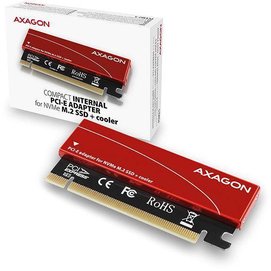 Adaptor Intern Axagon Pcem2 S Pci E 30 16x M2 Ssd Nvme Suport Ssd Pana La 80mm Low Profile Radiator Inclus