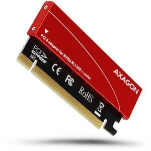 Adaptor Intern AXAGON PCEM2-S PCI-E 3.0 16x M.2 SSD NVMe Suport SSD pana la 80mm low profile Radiator Inclus