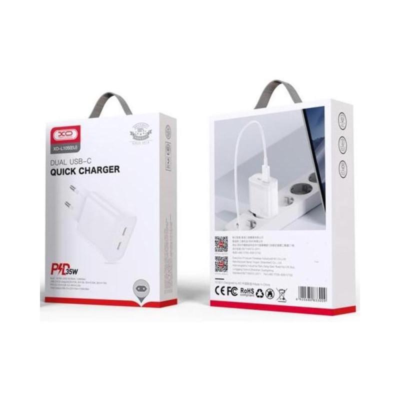 Adaptor Priza 2x Type C Pd 3a 35w Alb Xo L105eu
