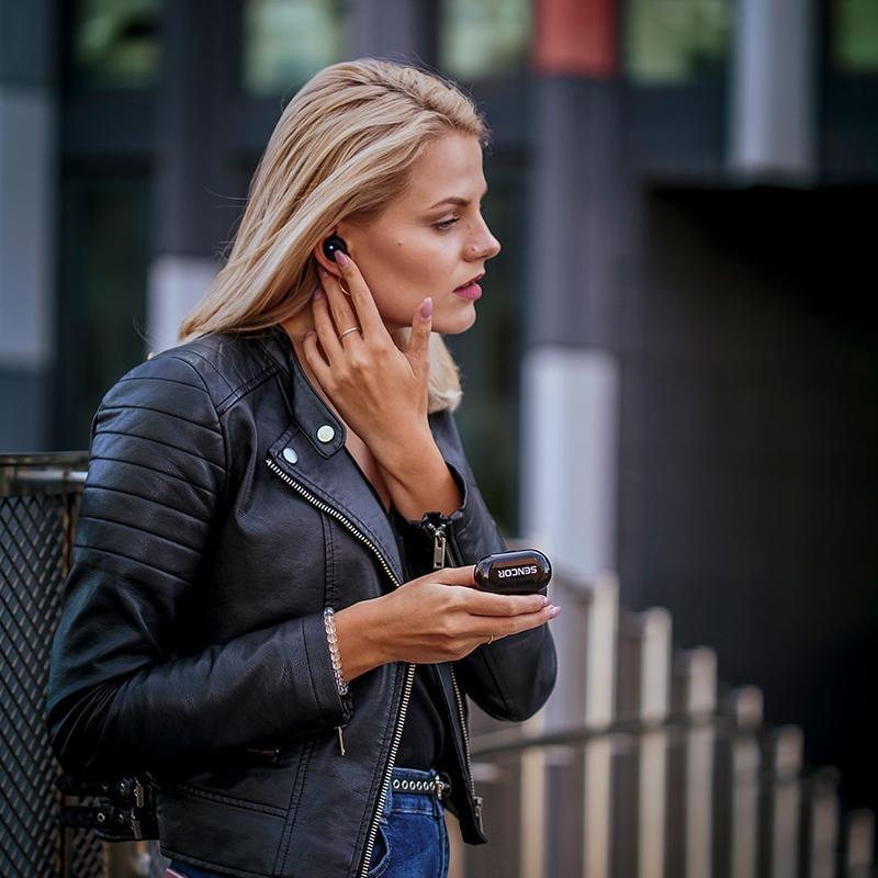 Casti Bluetooth 50 Tws Negru Sencor Sep 510bt Bk