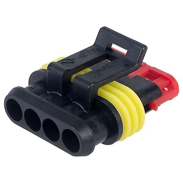 Conector Cablu Superseal 15 Mama Mufa 4 Pini Ip67 Te Connectivity 282088 1