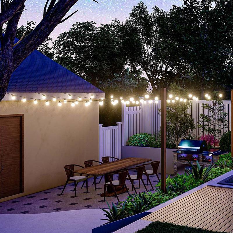 Ghirlanda Solara Led 10x 05w 12m 3000k Ip44 37v 1200mah V Tac Sku 7804