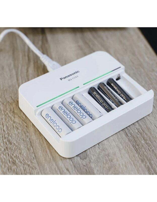 Incarcator Eneloop Pro Panasonic Smart 8 Charger 8x Aa R6 Sau 8x Aaa R3 Nimh Bq Cc63e
