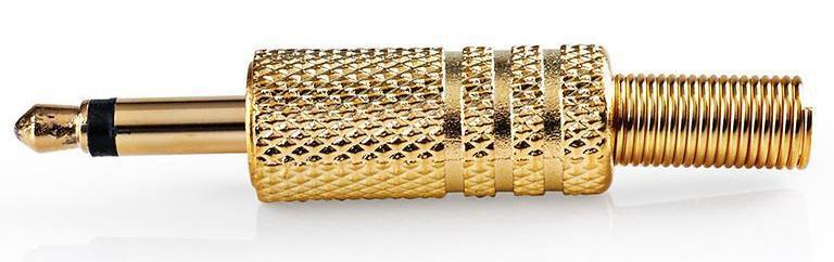 Mufa Conector Jack Mono 35mm Tata Auriu Nedis Cavc22980gd