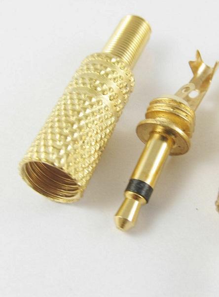 Mufa Conector Jack Mono 35mm Tata Auriu Nedis Cavc22980gd