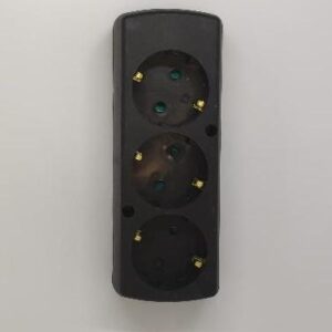 Multipriza 3 prize fara cablu alimentare negru GN-370S/BK Plastrol
