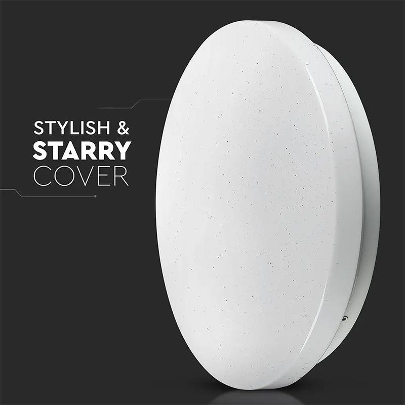 Plafoniera Led 12w 1200lm 23cm 3 In 1 Model Stelute V Tac Sku 217602