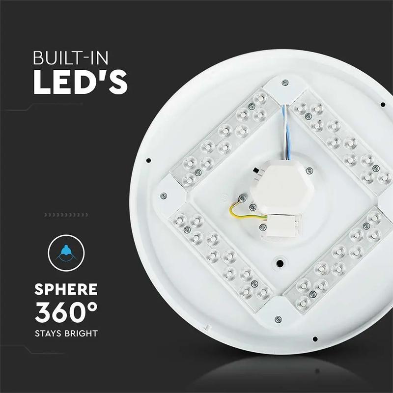 Plafoniera Led 12w 1200lm 23cm 3 In 1 Model Stelute V Tac Sku 217602