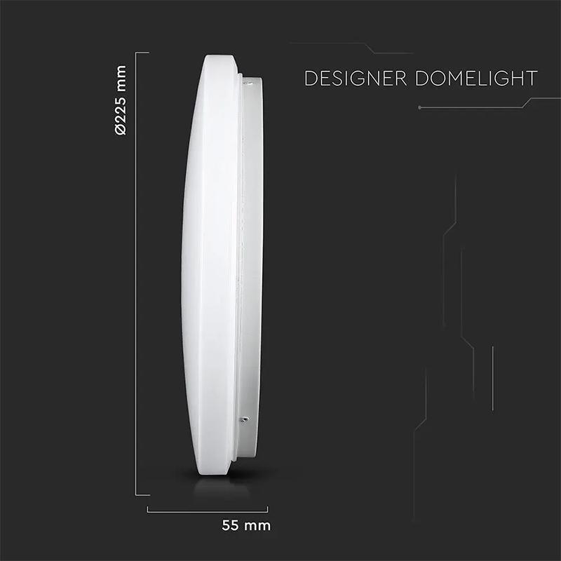 Plafoniera Led 12w 1200lm 23cm 3 In 1 V Tac Sku 217603