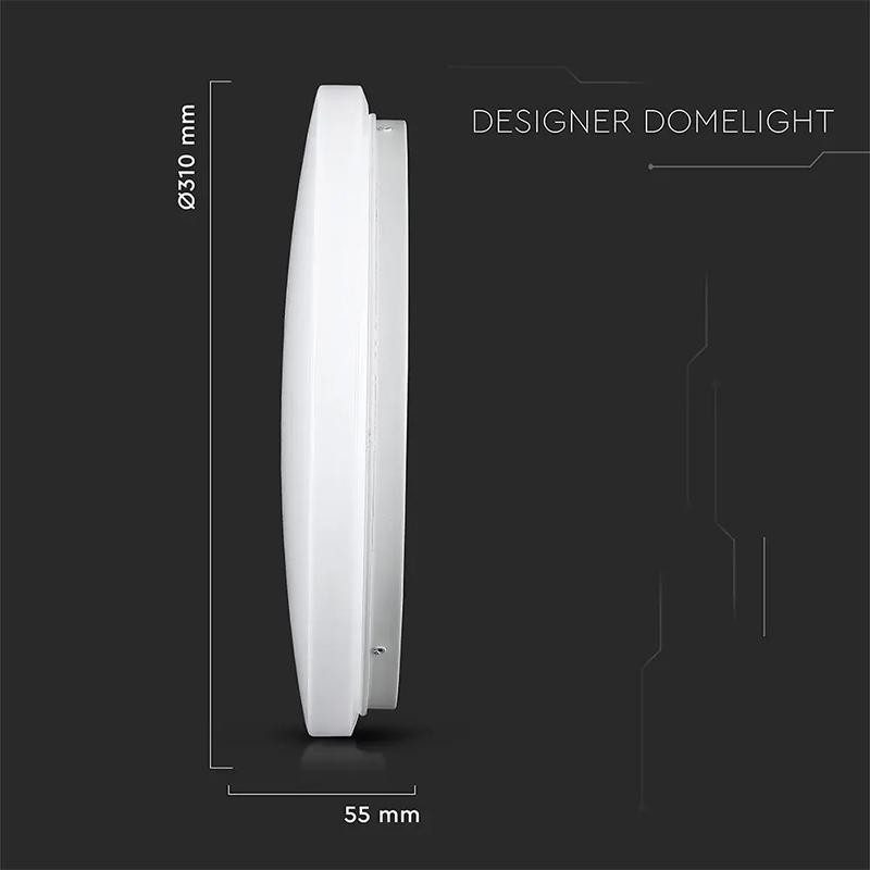 Plafoniera Led 18w 1800lm 30cm 3 In 1 V Tac Sku 217605