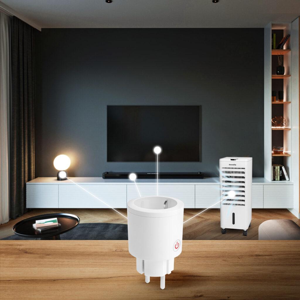 Priza Inteligenta Wifi Cu Contor De Consum Compatibila Amazon Alexa Google Home Siri Ifttt Delight 55359b