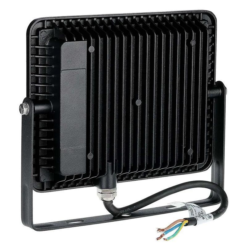 Reflector Led Smd Slim 50w 5750lm 6500k Ip65 Negru Cip Samsung V Tac Sku 21761