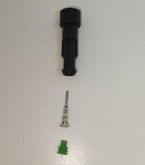 Set Conector Cablu Superseal 15 Tata Mufa 1 Pin 1 Pin Inclus 1 Garnitura Inclusa Ip67 Te Connectivity 282103 1 Set M