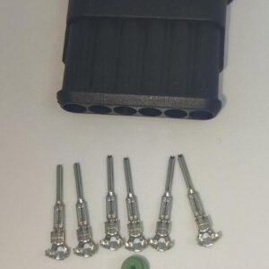 Set conector cablu Superseal 1.5 tata mufa 6 pin 6 pini inclusi + 6 garnituri incluse IP67 TE Connectivity 282108-1-SET-M