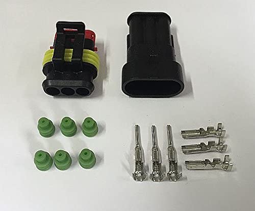 Set Conectori Cablu Superseal 15 Tata Mama Mufa 3 Pin 6 Pini Inclusi 6 Garnituri Incluse Ip67 Te Connectivity 282105 1 Set M