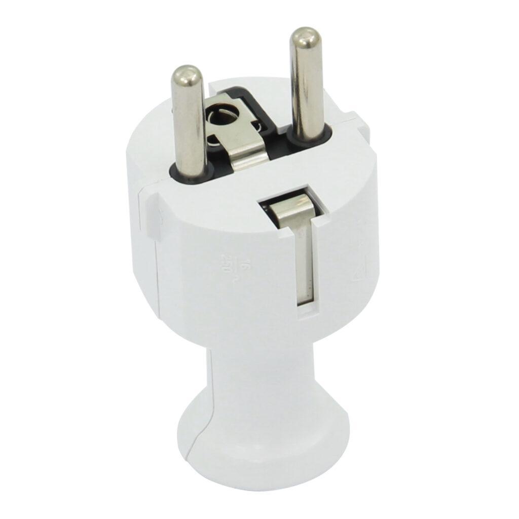 Stecher Shuko iesire dreapta alb WT-40/WE Plastrol