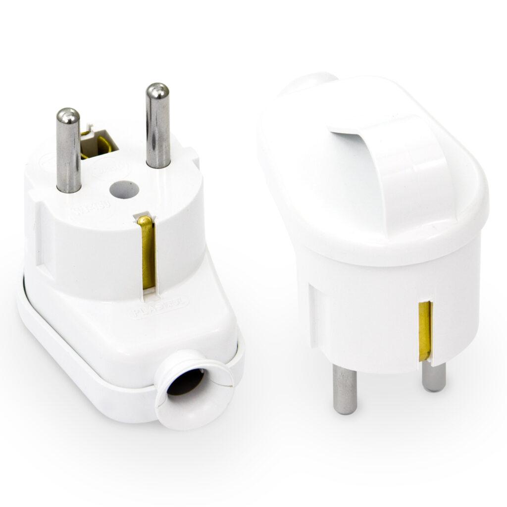 Stecher Shuko Iesire Laterala Alb Cu Inel Prindere Wt 16u Z We Plastrol