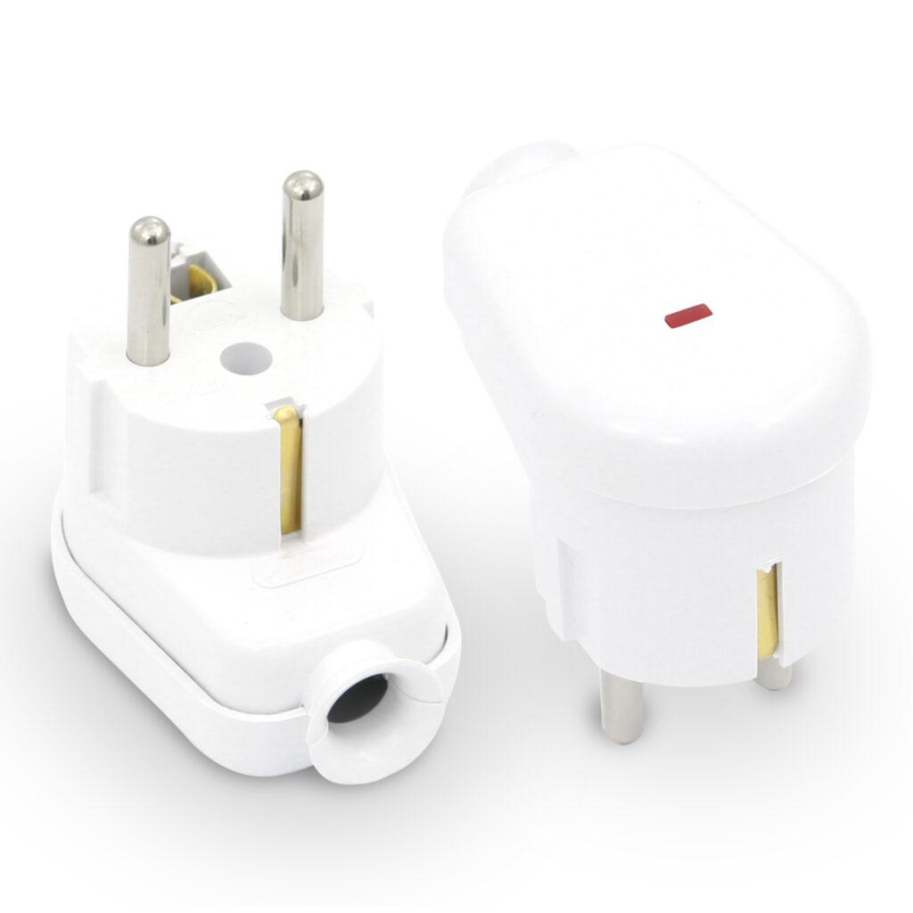 Stecher Shuko Iesire Laterala Alb Cu Martor Led Wt 16u S We Plastrol