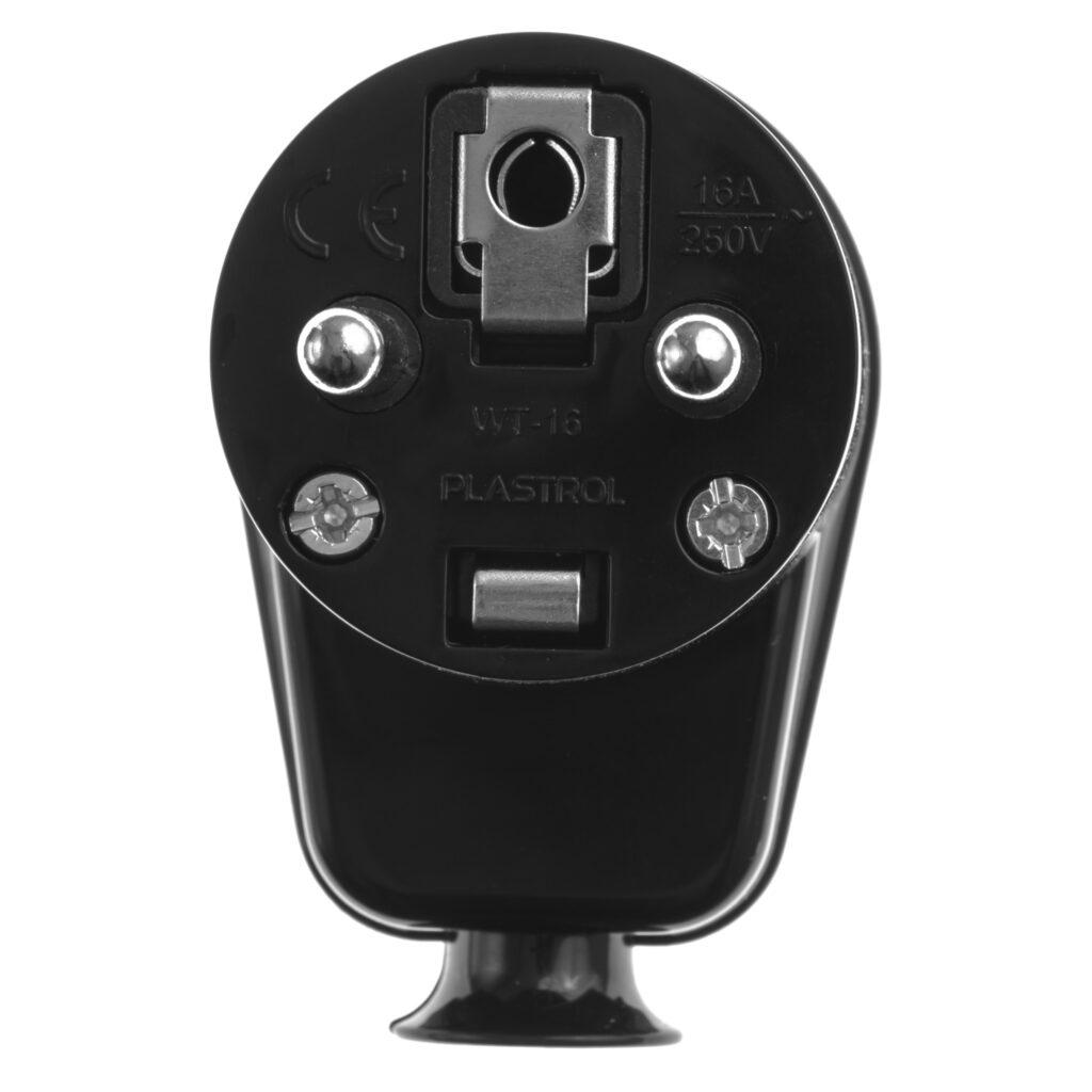 Stecher Shuko Iesire Laterala Negru Wt 16u Bk Plastrol