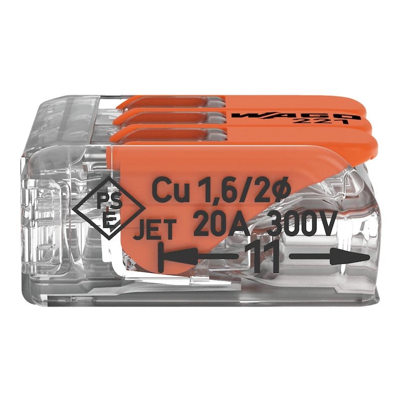 Conector Slim Myf 3x4mm2 Wago 221 4132