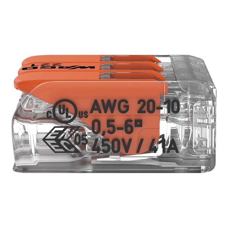 Conector Slim Myf 3x6mm2 Wago 221 6132