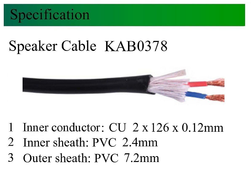 Cablu Difuzor Professional Rotund Izolat 2x15mm Cupru Fire Bumbac 72mm Azusa
