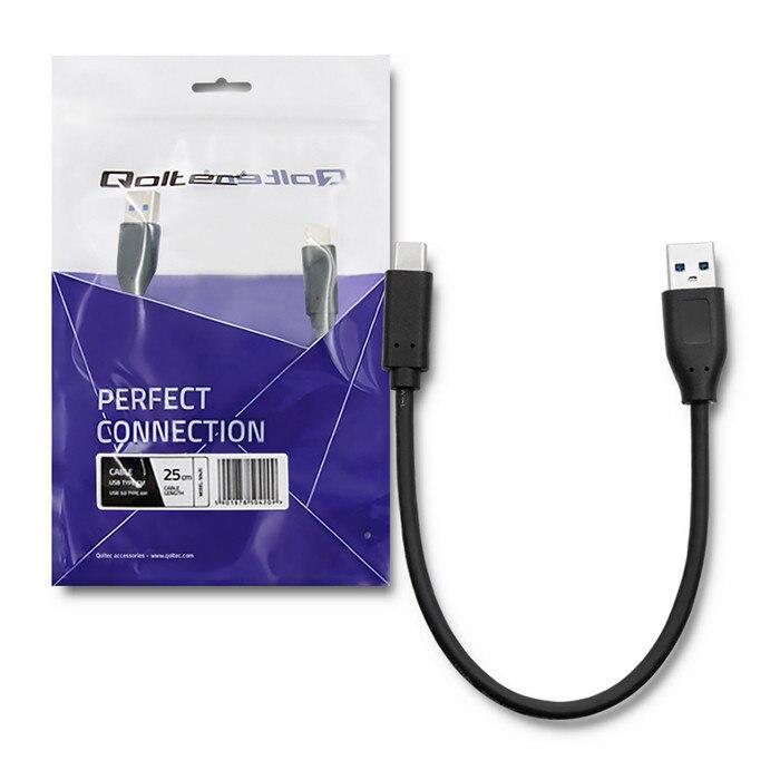 Cablu Usb20 A Mufa Usb Type C Mufa 025m Qoltec 50496