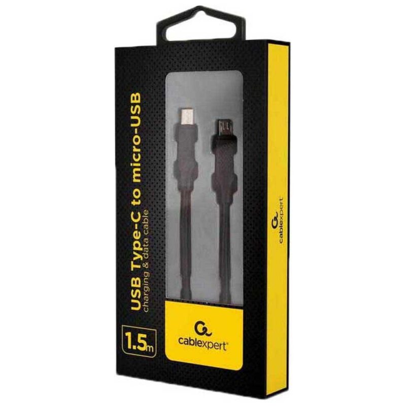 Cablu Usb20 Usb B Micro Mufa Tata Usb Type C Mufa Tata 15m Negru Gembird Cc Usb2 Cmmbm 15m