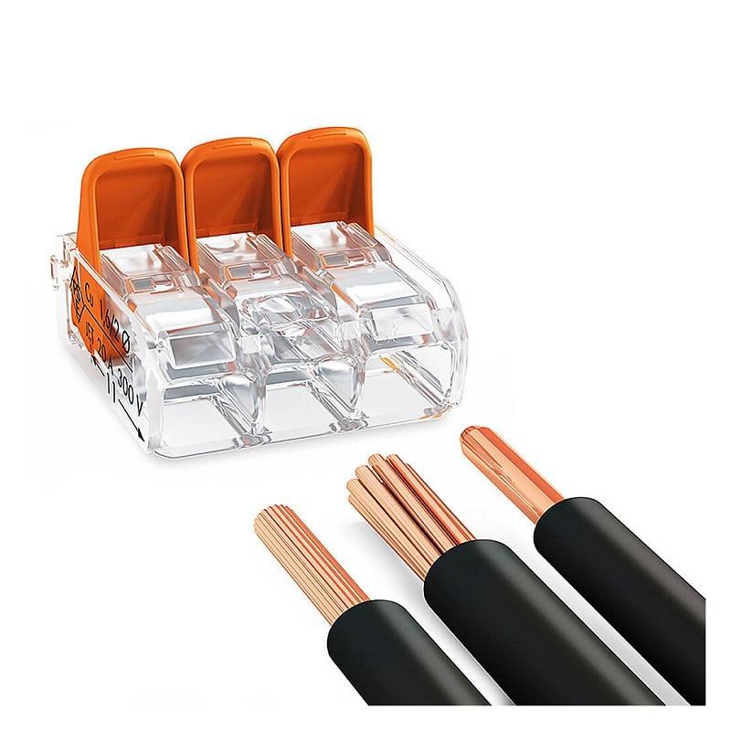 Conector Slim Myf 3x4mm2 Wago 221 413